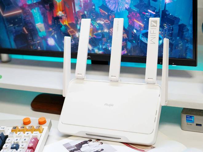 家用电竞路由优选锐捷雪豹BE50的WiFi7超跑体验感受极致游戏(图3)