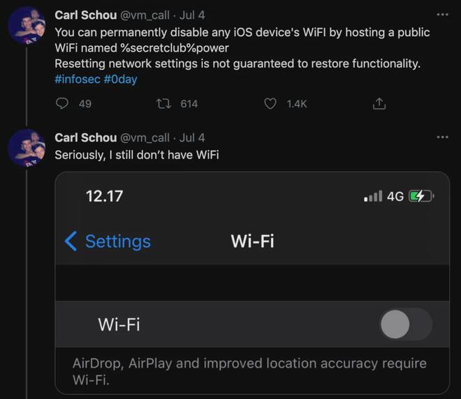 iPhone又现断网Bug这种WiFi千万别连(图3)