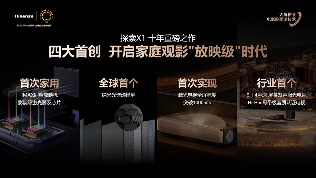 海信激光电视探索X1系列及星光S1系列2026款发布重新定义