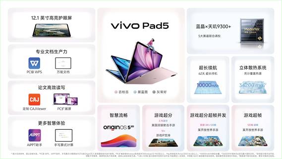 玩得好也能学得好学娱兼备的真旗舰平板vivoPad5正式发布(图5)