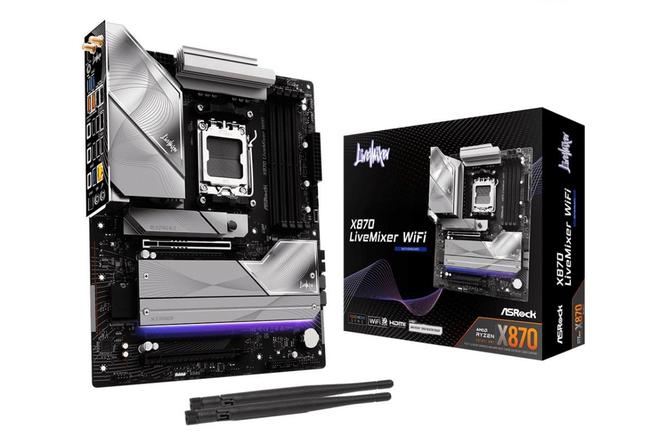 华擎发布X870LiveMixerWiFi主板：多达25个U