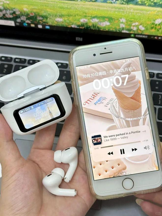 两位数的屏显蓝牙耳机。(图7)