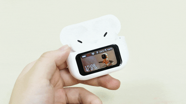 这款硬核屏显蓝牙耳机把耳机玩成迷你手机!(图5)