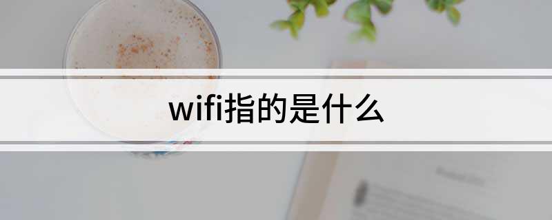 wifi指的是什么