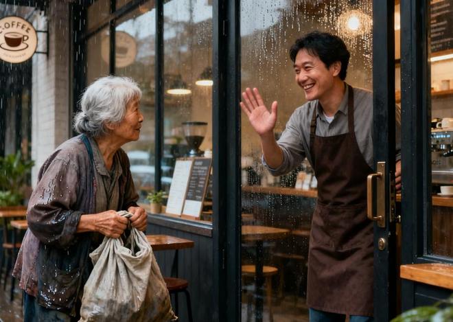 拾荒婆婆连续5年蹭咖啡店WiFi店长从不轰店长住院时她来了(图2)