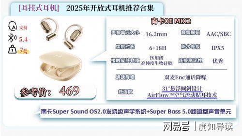 Emc易倍体育：哪个牌子的蓝牙耳机好用？怎么选？2025十大高性价比蓝牙耳机推荐(图3)