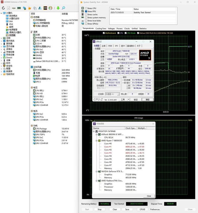 占地小内部空间大华擎B850M-XWIFI主板搭配Tower300机箱(图25)