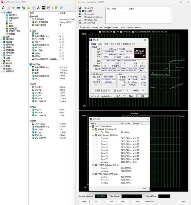 占地小内部空间大华擎B850M-XWIFI主板搭配Tower300机箱(图24)