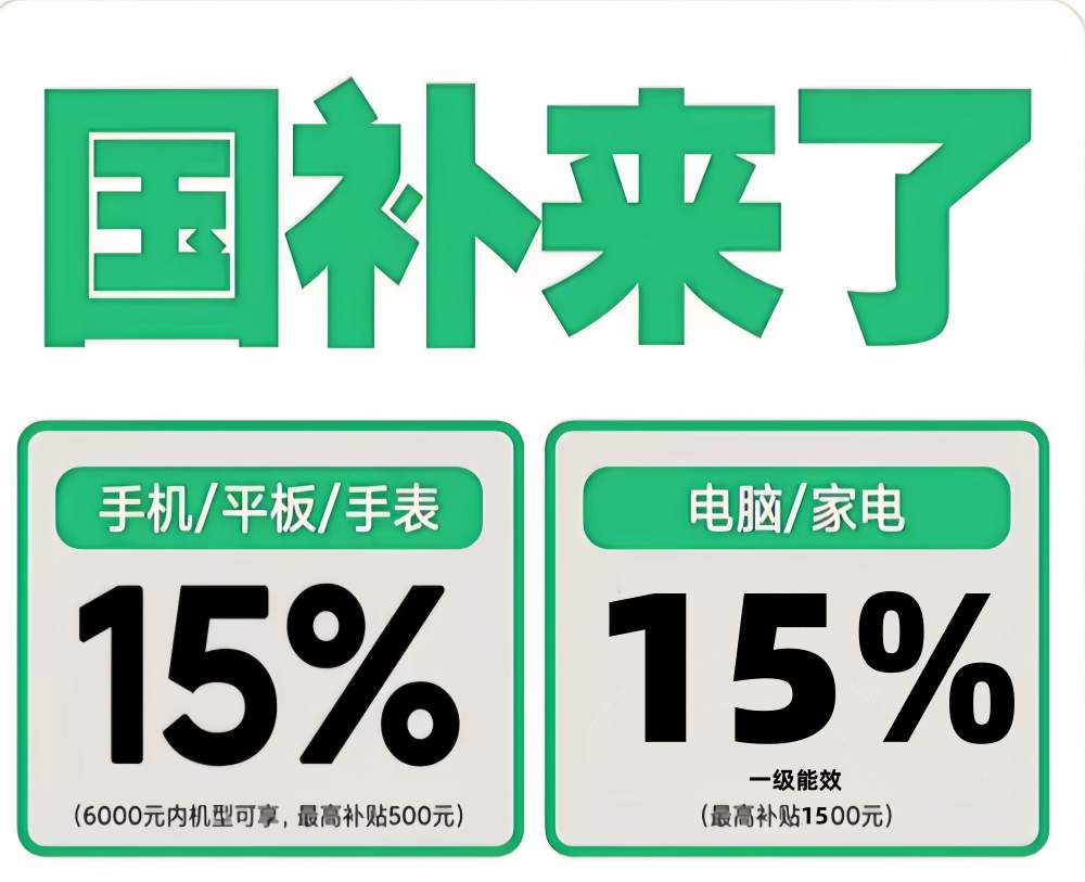 手机家电国补2026年最新消息：3月国补恢复申领地区汇总领取方法到年底结束！(图2)