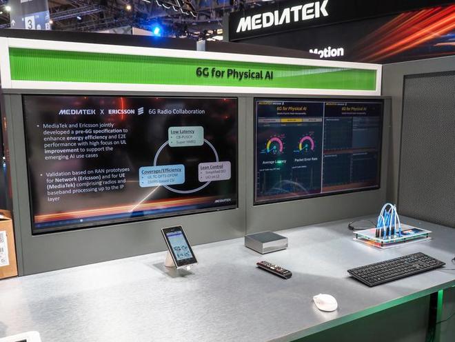 联发科在MWC2026展示6G与WiFi8技术：通信延迟最多降低90%(图2)